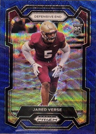 Jared Verse (Rookie Card) #114 - 2024 Panini Prizm Draft Picks Blue Wave [#86/249]