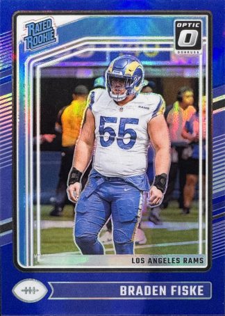 Braden Fiske #210 (Rookie Card) – 2024 Donruss Optic Blue [#70/199]