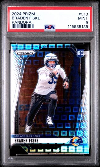 Braden Fiske #310 (Rookie Card) – 2024 Panini Prizm Pandora [#268/400] PSA 9