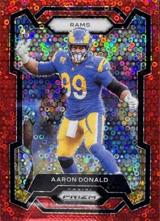 Aaron Donald #162 – 2023 Panini Prizm Red No Huddle Disco [#3/70]