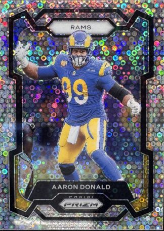 Aaron Donald #162 – 2023 Panini Prizm No Huddle Silver Disco