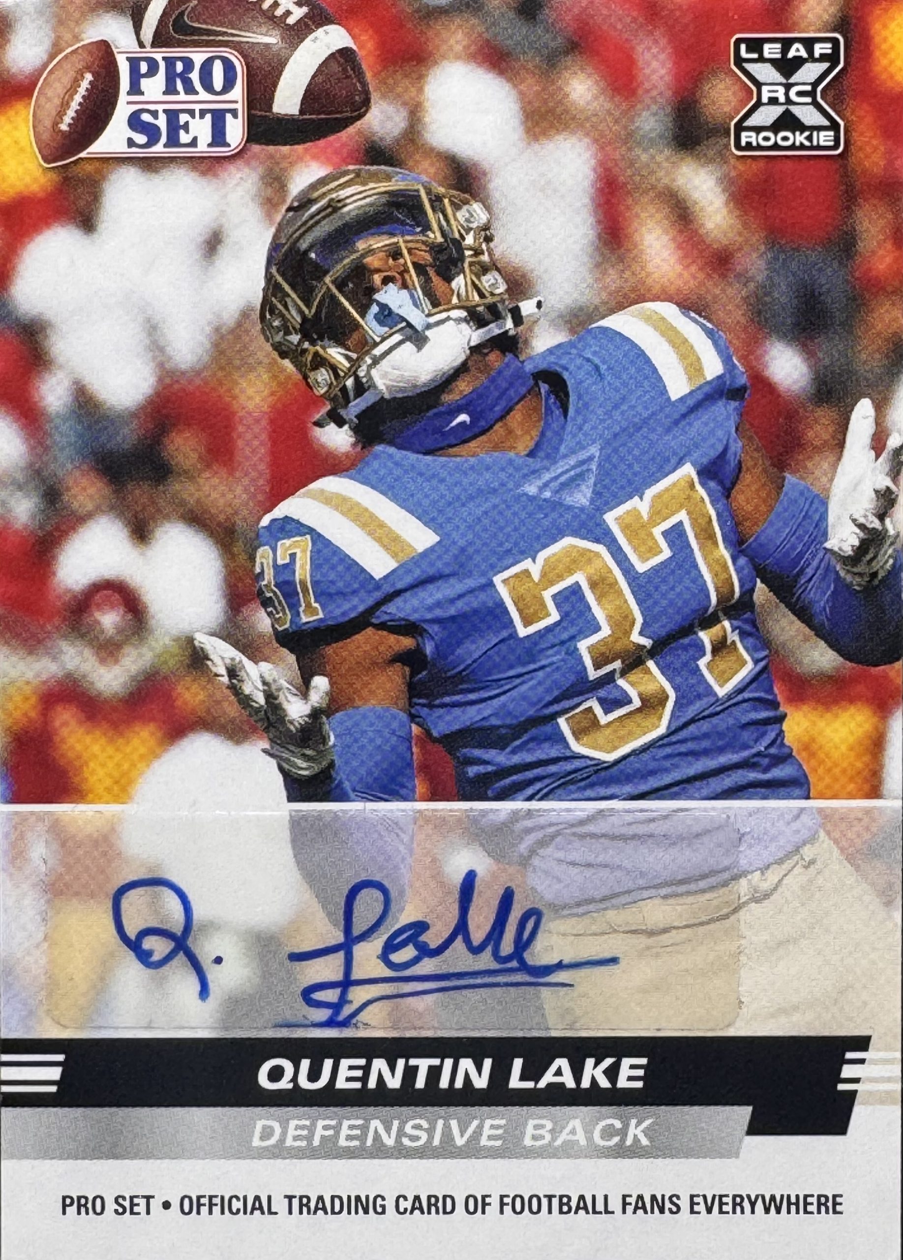 Quentin Lake #PSA-QL1 (Rookie Card) (Auto) – 2022 Leaf Pro Set Draft