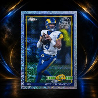 Matthew Stafford #91TF-22 – 2026 Topps 1991 Chrome Silver Mojo front