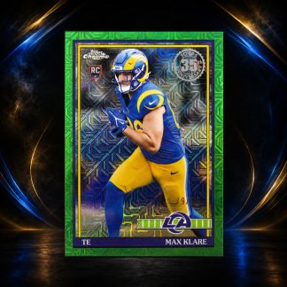 Max Klare #91TRC-41 (Rookie Card) – 2026 Topps 1991 Chrome Green [/99] front
