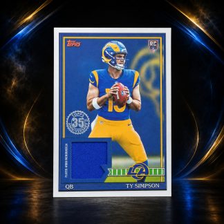 Ty Simpson #91RR-TS (Rookie Card) (Relic) – 2026 Topps 1991 Chrome Rookie Relic front